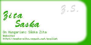zita saska business card